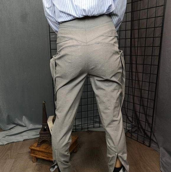 00S vintage designer avant garde high waist slim pants - Picture 8 of 8